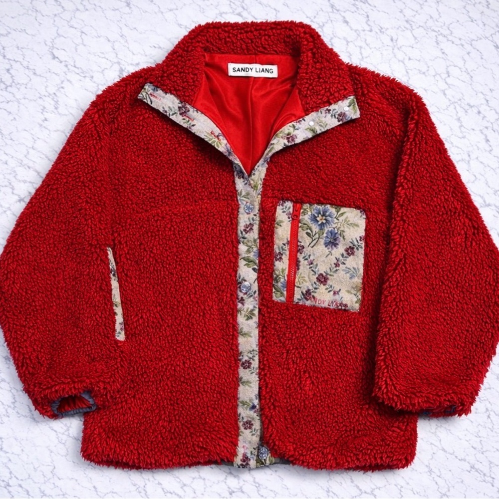 Sandy Liang Boxbox Fleece Jacket L